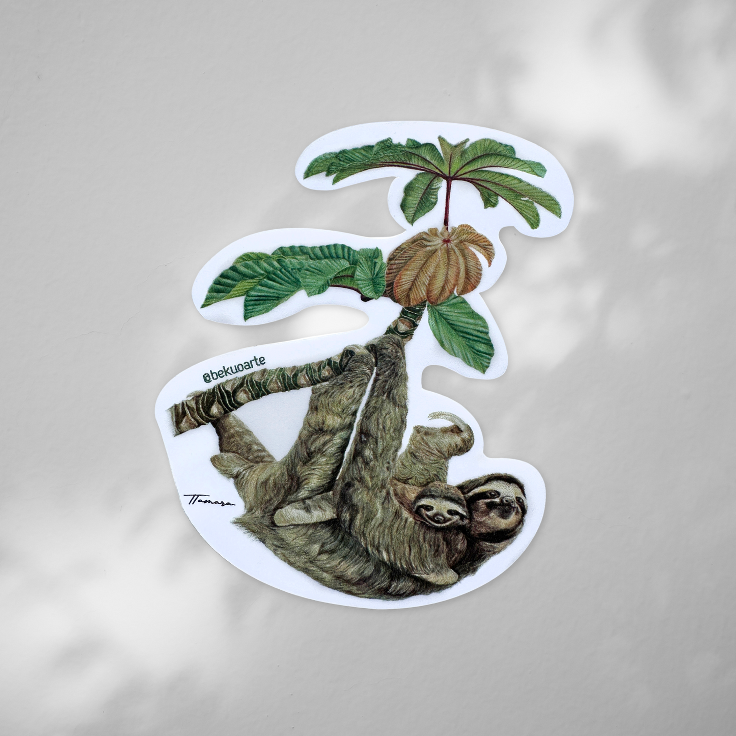Sticker contra agua - Perezoso