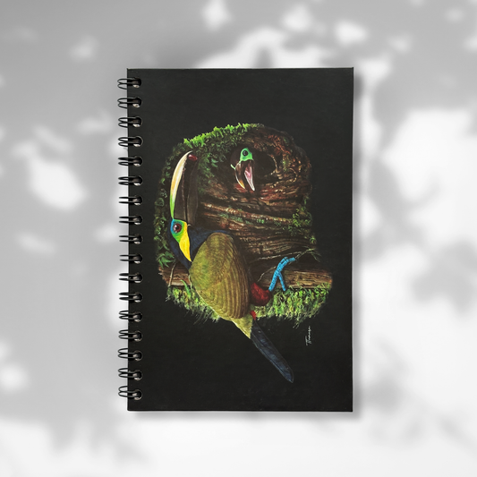 Libreta - Enigmático Tucán Orejiamarillo Oscura