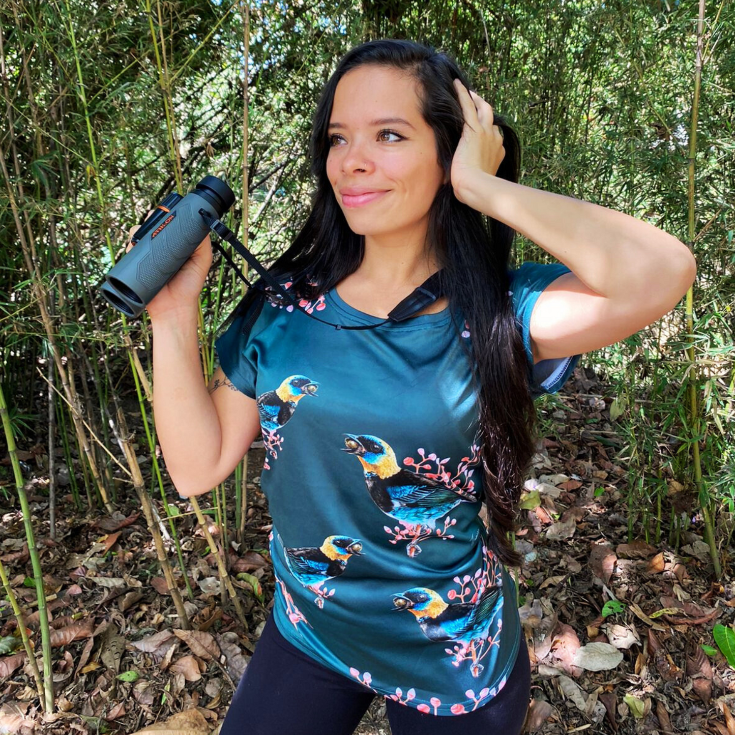 Blusa - Tangara Capuchidorada