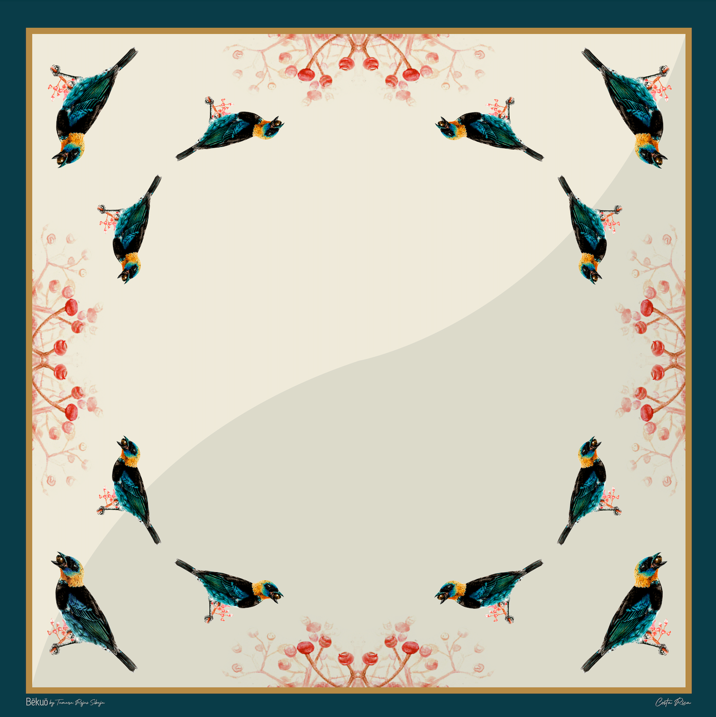 Pañuelo - Tangara Capuchidorada