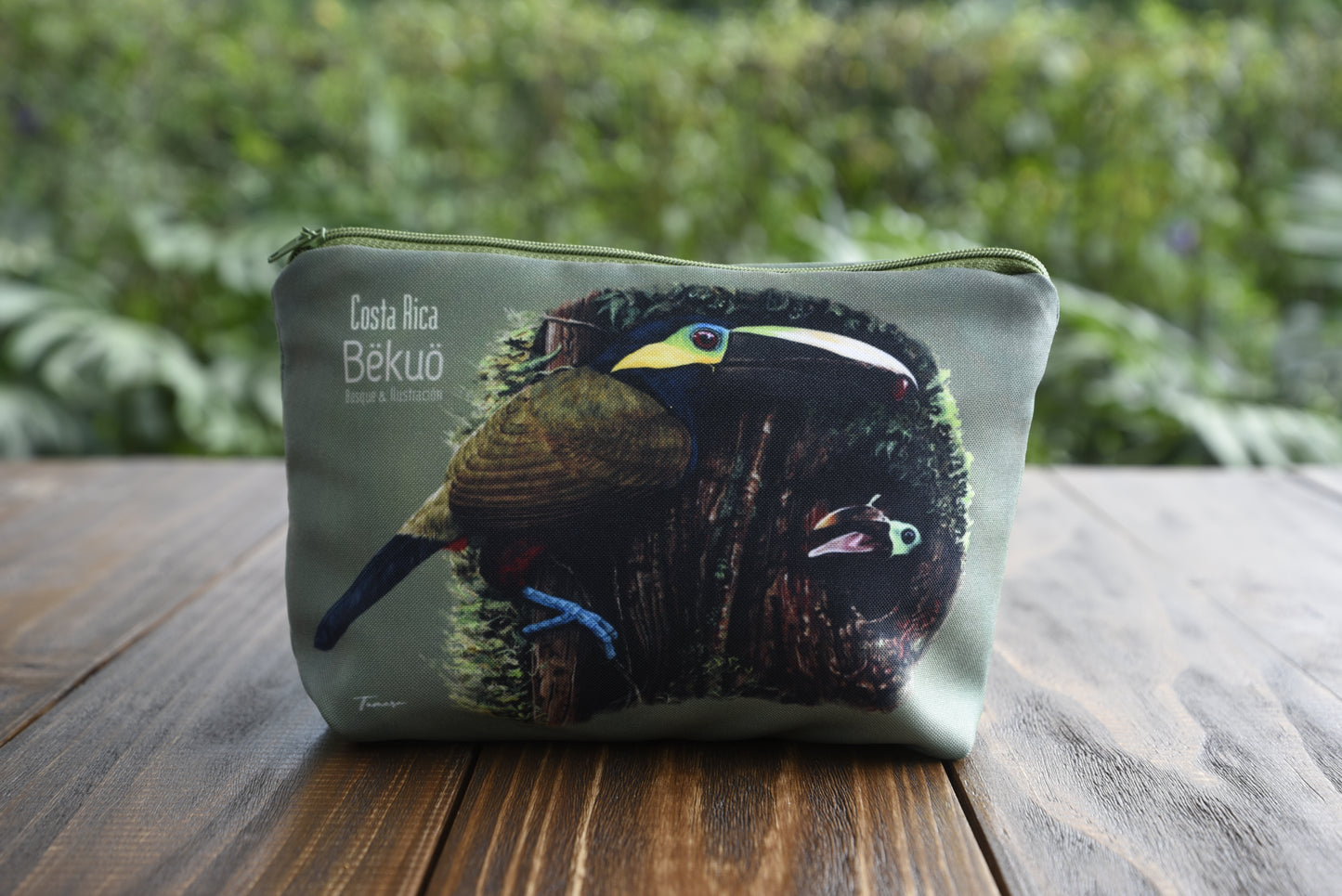 Cartuchera de viaje - Enigmático Tucán Orejiamarillo