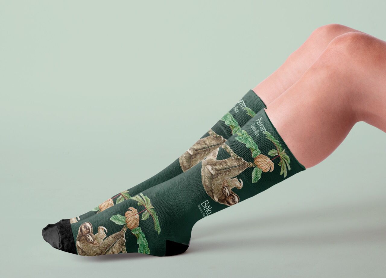 Medias - Perezoso tono oscuro