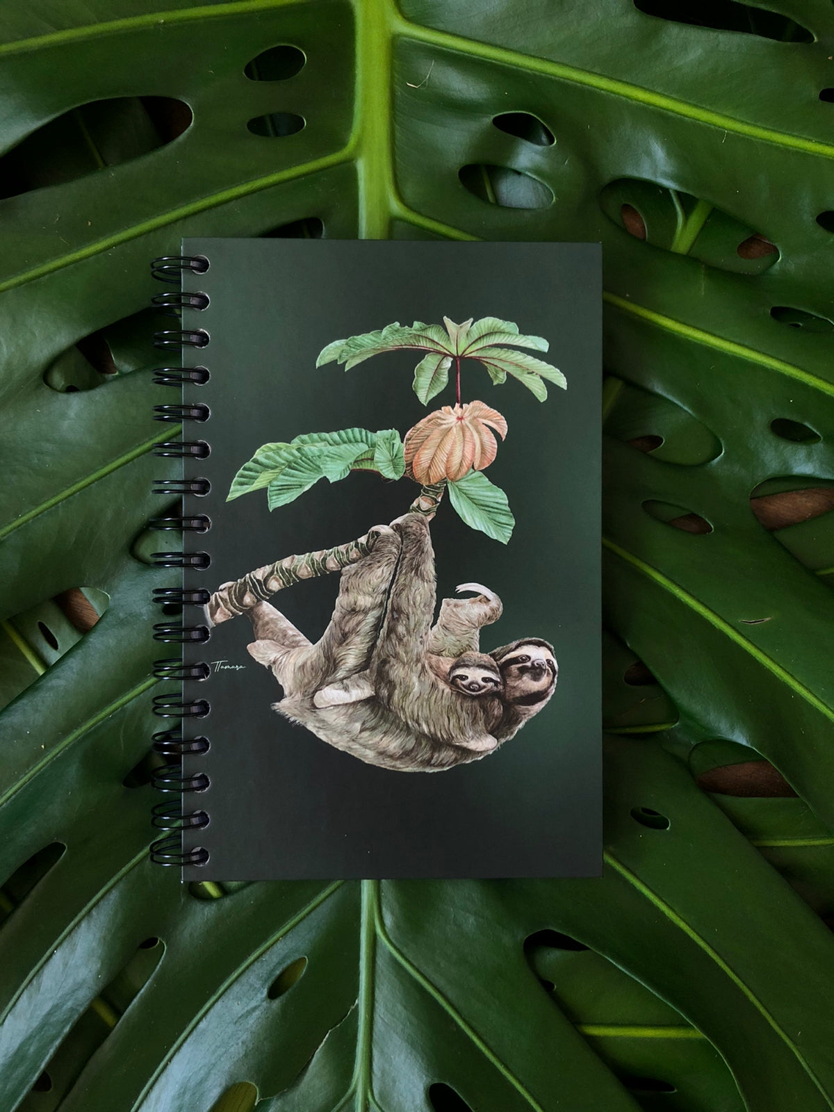 Libreta - Perezoso tono oscuro