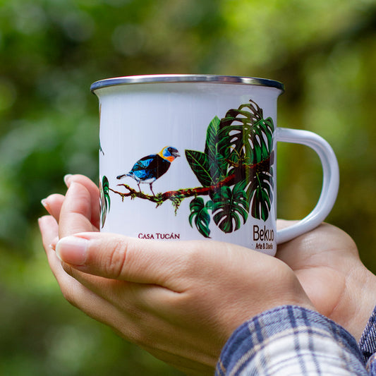 Jarrito de metal - Jardín Tropical