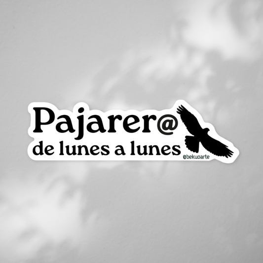 Sticker contra agua - Pajarero de lunes a lunes