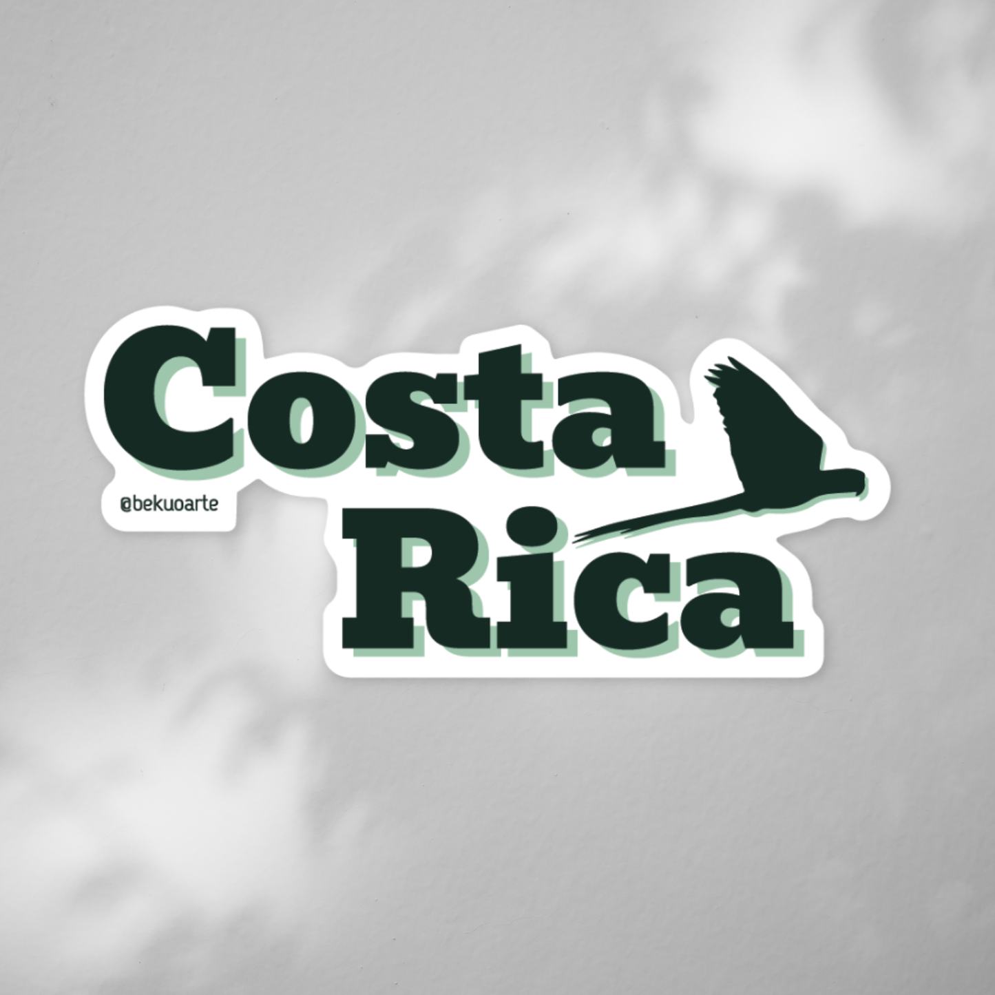 Sticker contra agua - Costa Rica (con Lapa)