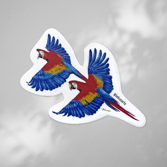 Sticker contra agua - Lapas rojas