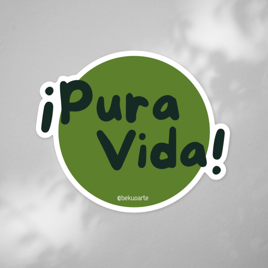 Sticker contra agua - Pura Vida