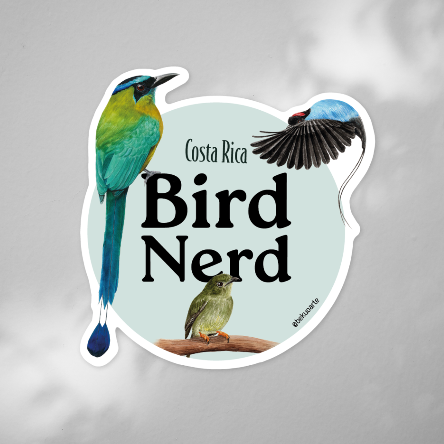 Sticker contra agua - Bird Nerd (con animales)