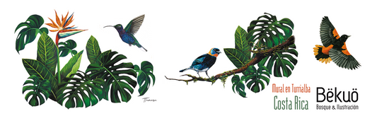 Jarra de Cerámica - Jardín Tropical
