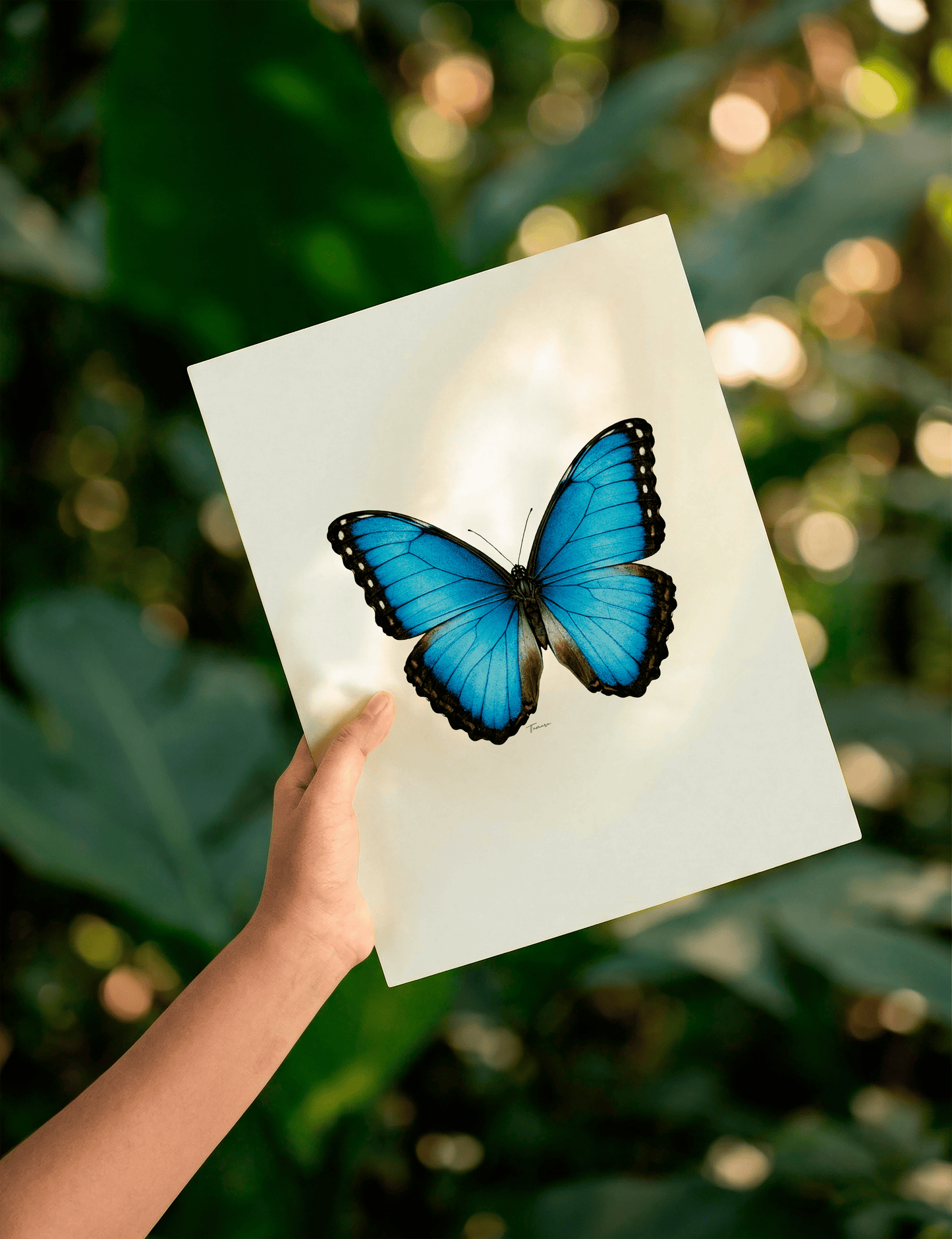 Print para enmarcar A4 - Morpho Azul