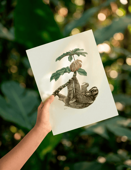 Print para enmarcar A4 - Perezoso