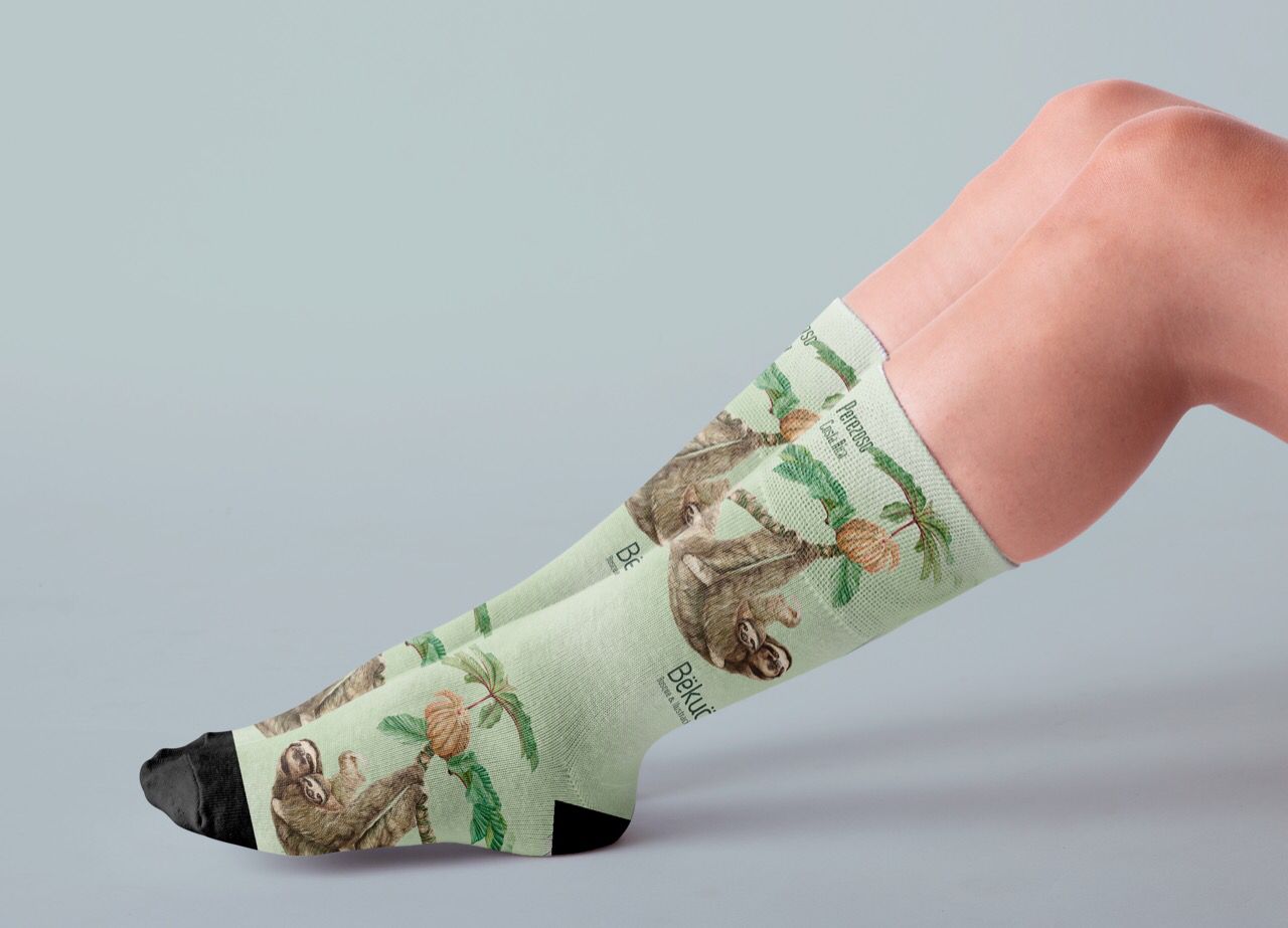 Medias - Perezoso tono claro